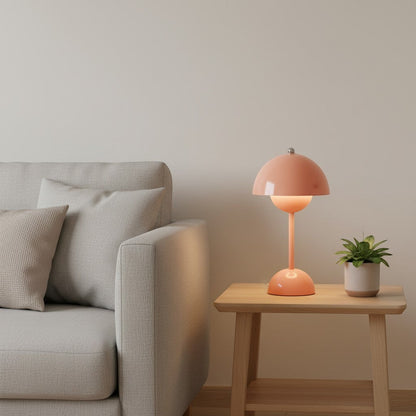 goodlampe lampe champignon LED corail rechargeable en métal, style nordique, avec interrupteur tactile.