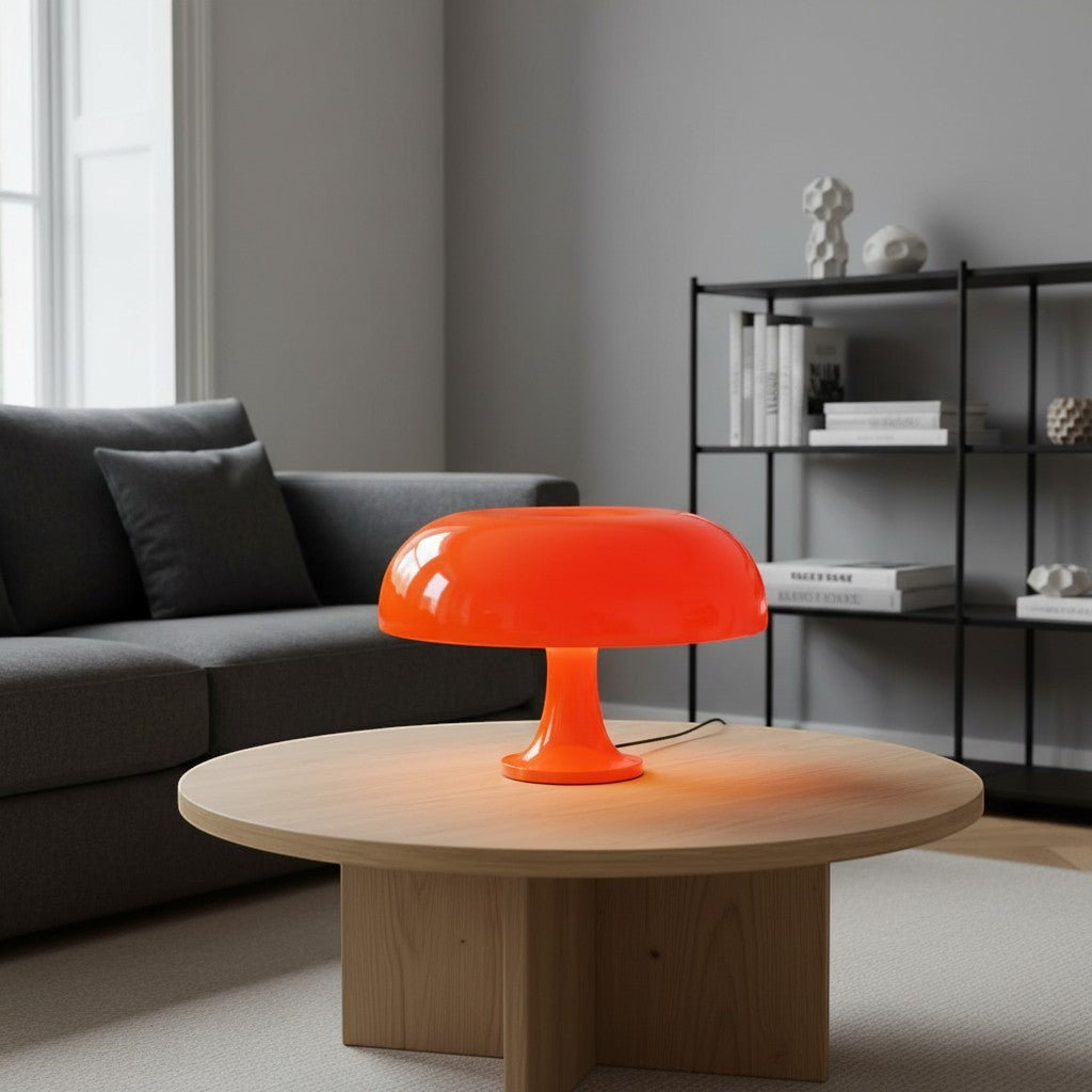 Lampe champignon orange vif goodlampe, design moderne, éclairage d'ambiance USB, 3 modes de couleur.