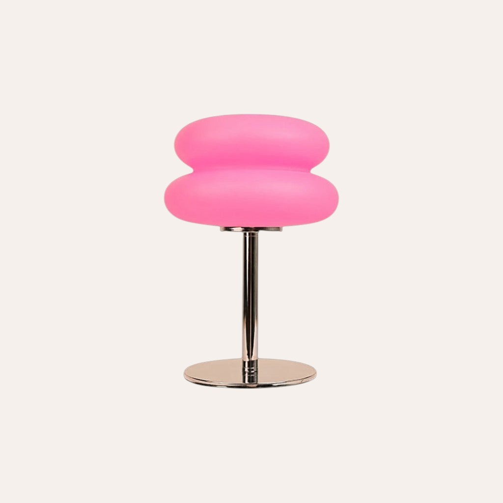 goodlampe lampe champignon rose en plastique, style Bauhaus, 9 niveaux de luminosité, idéale pour chambre ou chevet.