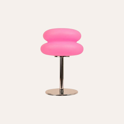 goodlampe lampe champignon rose en plastique, style Bauhaus, 9 niveaux de luminosité, idéale pour chambre ou chevet.