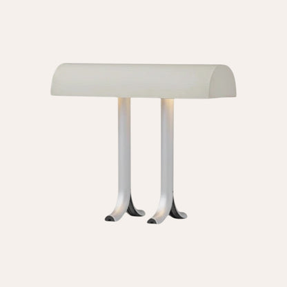 Lampe de table goodlampe blanche en fer, style nordique créatif, éclairage LED, idéale pour bureau ou chambre.