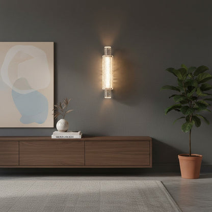 Applique murale LED luxe clip circulaire noir